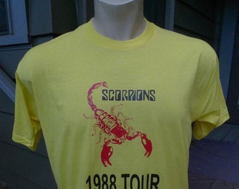 1988 Scorpions Screen Stars Single Stitch Shirt (C) Roach '85 * Men's L (45)