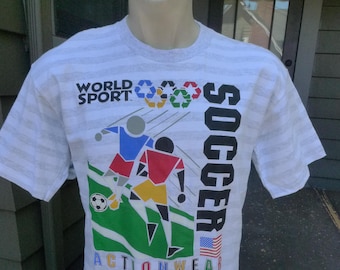 1992 USA Soccer Single Stitch Shirt * Men's L (44)