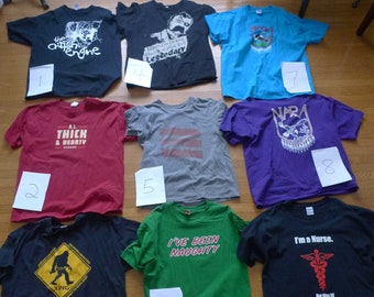 9 Different Size XL Bargain Shirts ** Lot 10