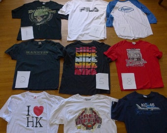 9 verschiedene Größen XL Schnäppchen Shirts ** Lot 14