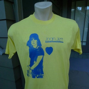 1980s Joan Jett Screen Stars Single Stitch Shirt (C) Roach &#39;81 * Men&#39;s L (45)