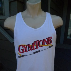 1980s Gymtone Single Stitch Tank Top Shirt * Men&#39;s Medium (43)