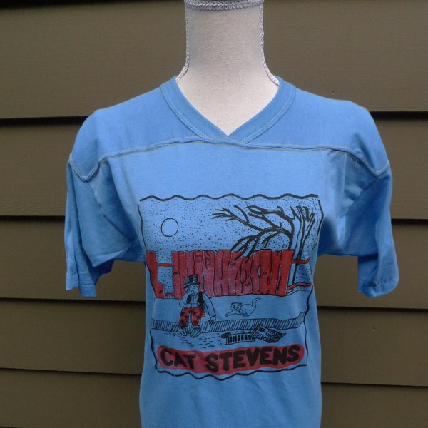 1970s Cat Stevens Single Stitch Jersey (C) Licensed by Roach '74 * Women's S (36)