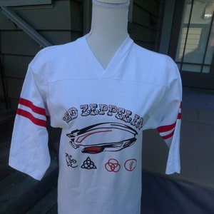 1970er Jahre Led Zeppelin Single Stitch Jersey (C) Lizensiert von Roach &#39;74* Damen S (35)