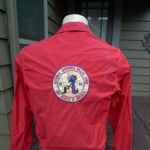 Boy scout red jacket patch placement sale