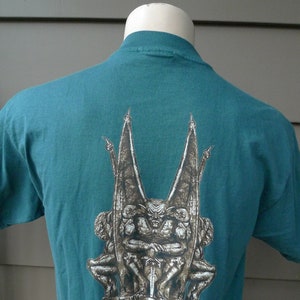 Talla M (42) ** Camisa Guardianes del Paraíso de la década de 1990 (doble cara) (puntada única) (Deadstock sin usar)