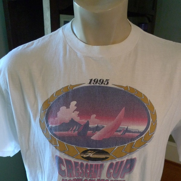 Size XL (48) ** 1995  Hobie Cat Championship (Crescent Lake, Oregon) Shirt (Single Sided) (Single Stitch) (Unworn)
