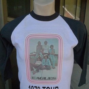 1979 Eagles Single Stitch Shirt (C) Licensed Roach &#39;78 * Men&#39;s M (40)