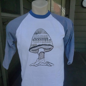 1974 Allman Brothers Single Stitch Shirt (C) Roach &#39;74 * Men&#39;s Med (42)