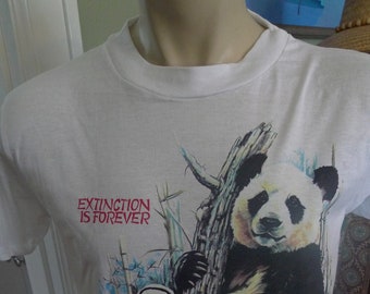 1987 Busch Gardens Panda Extinction Single Stitch Shirt * Mens L (44)
