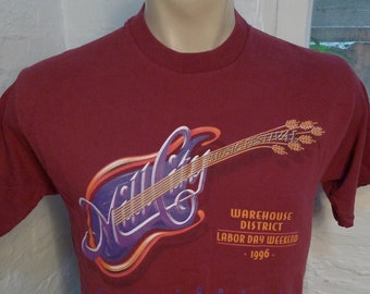 1996 Minneapolis Wharehouse District Festival Single Stitch Concert Shirt * Mens Med (42)