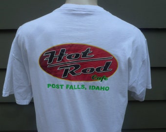 1990s Hot Rod Cafe (Post Falls, Idaho) Shirt * Men's XL (48)