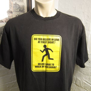 1990s Comical Love At First Sight Shirt * Men&#39;s XL (48)