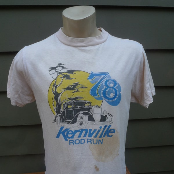 1978 Rare Hot Rod Run (Kernville, CA) Shirt * Men's Large (44)