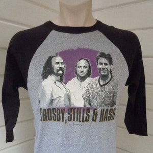 Graham Nash TOUR '86 LSシャツ CSN 1980 CROSBY & NASH vintage