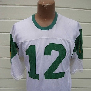 Tolles 1960s-70s Rayon Fußball Jersey * Herren Medium (43)