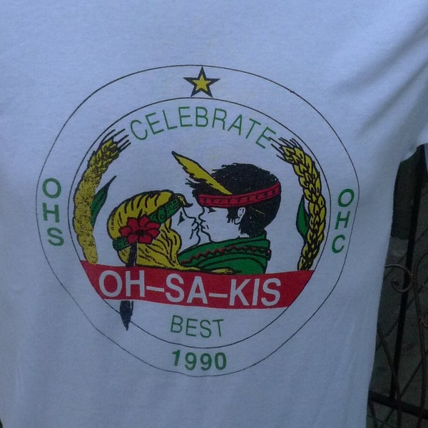 Size M (42) ** 1990 OHS OHC Oh-Sa-Kis Shirt (Single Sided) (Single Stitched)