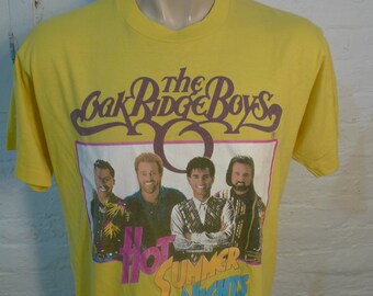 vintage 70s rock tee OAK RIDGE boys crew concert tour t-shirt Medium Large