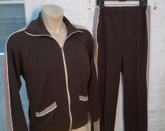 brown sweat suit
