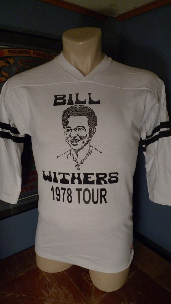 Size S (38) ** Dated 1978 Bill Withers Jersey Shi… - image 1