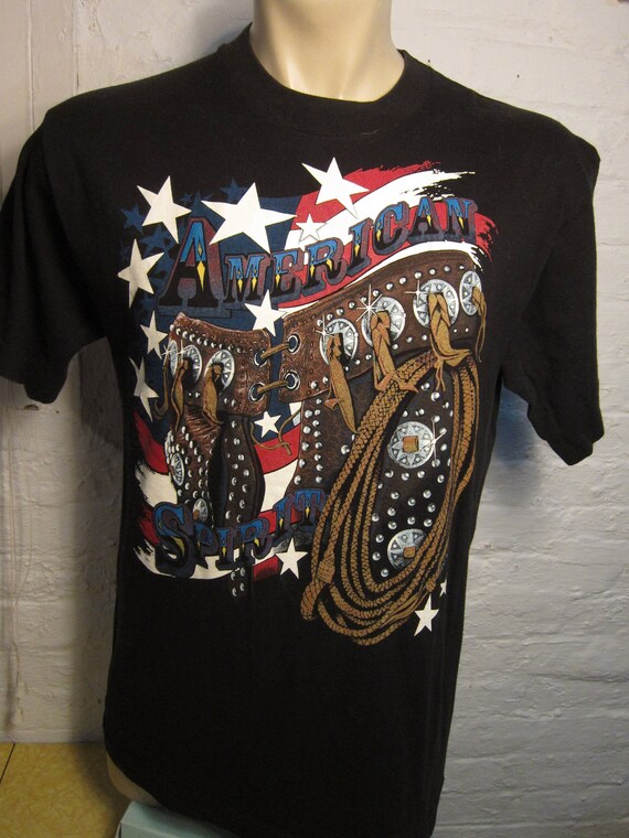 1994 American Spirit Cowboy Single Stitch Shirt * 