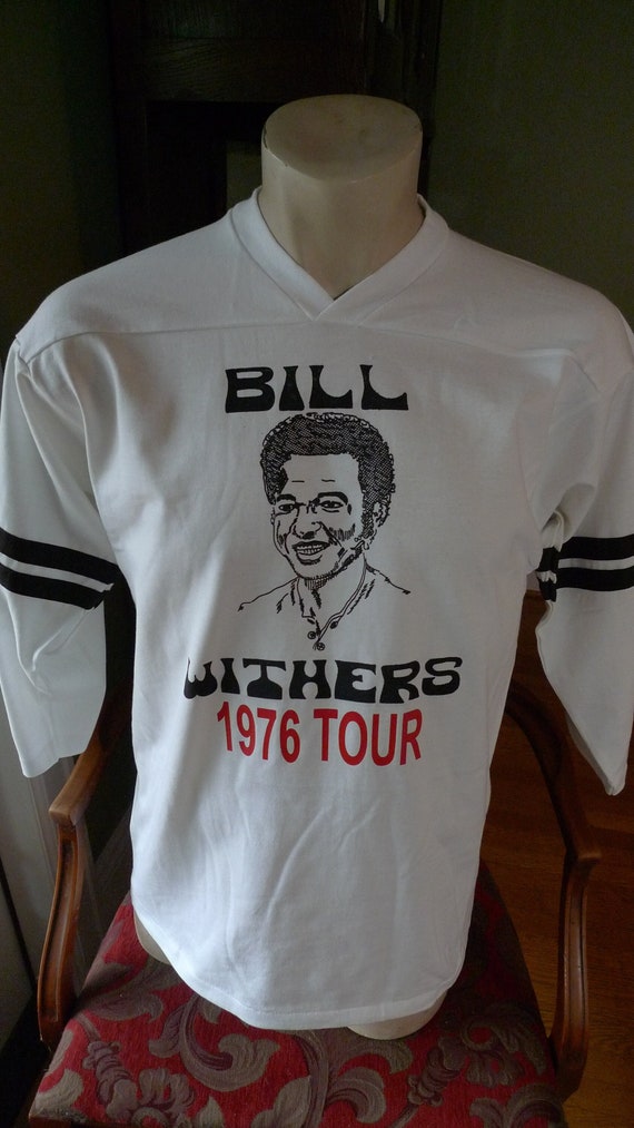 Size M (42) ** Dated 1976 Bill Withers Jersey Shi… - image 1