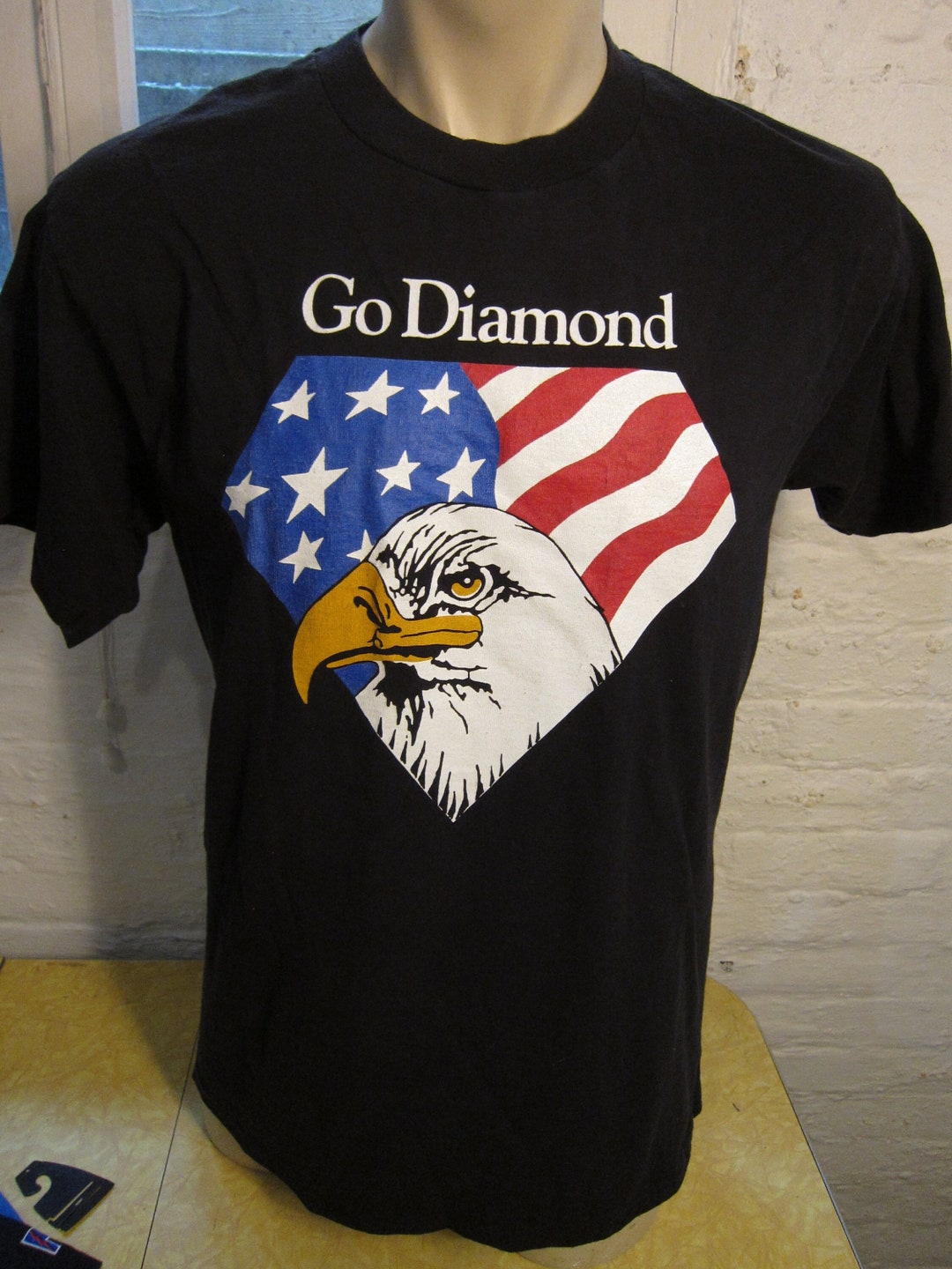 1980s Go Diamond American Eagle Shirt * Men's Large (46) - Etsy