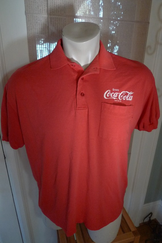 1980s Coca-Cola Single Stitch Shirt * Mens XL (48)