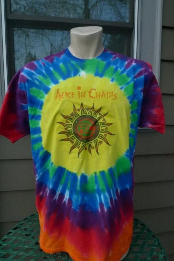 alice in chains tie dye shirt