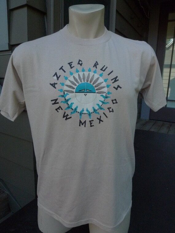 1980s Aztec Ruins New Mexico Single Stitch Shirt … - image 1
