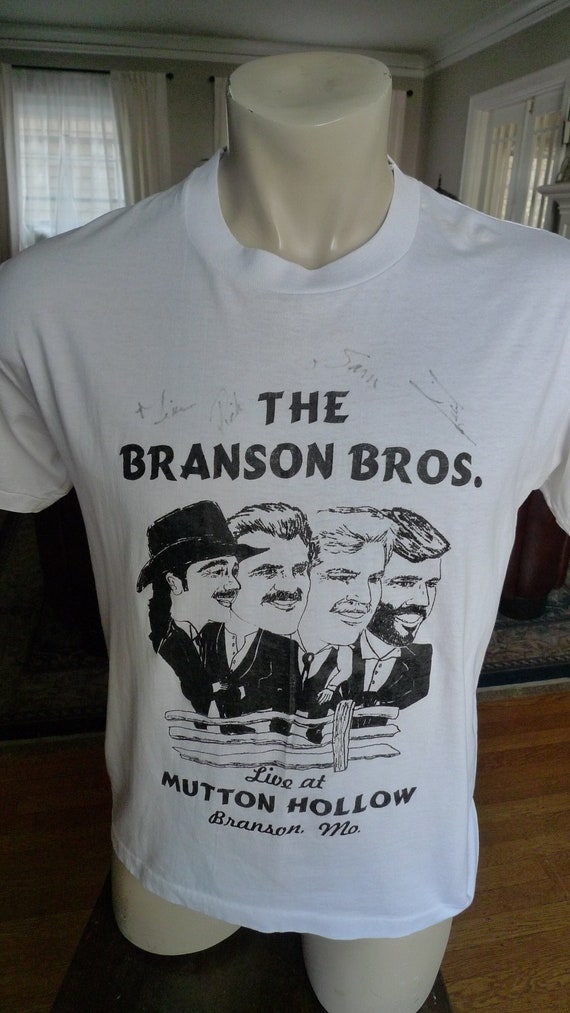 1980s Branson Brothers Signed Concert Single Stitc