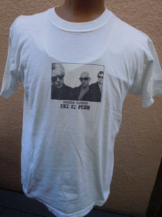 Size L (46) ** 1990s Duran Duran Concert Shirt (S… - image 1