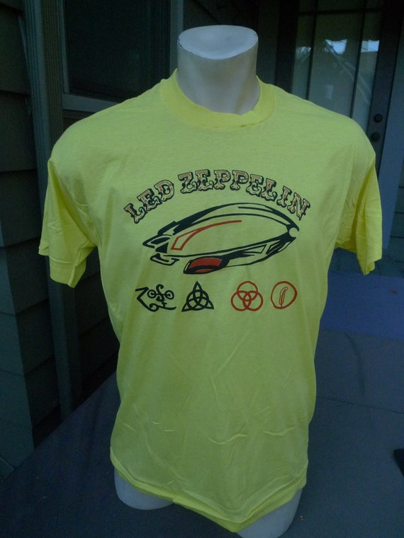 1980s Led Zeppelin Screen Stars Single Stitch Shirt (C) Roach 