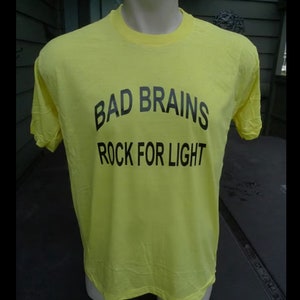 1983 Bad Brains Single Stitch Shirt (C) Licensed by Roach &#39;83 * Men&#39;s Large (45)