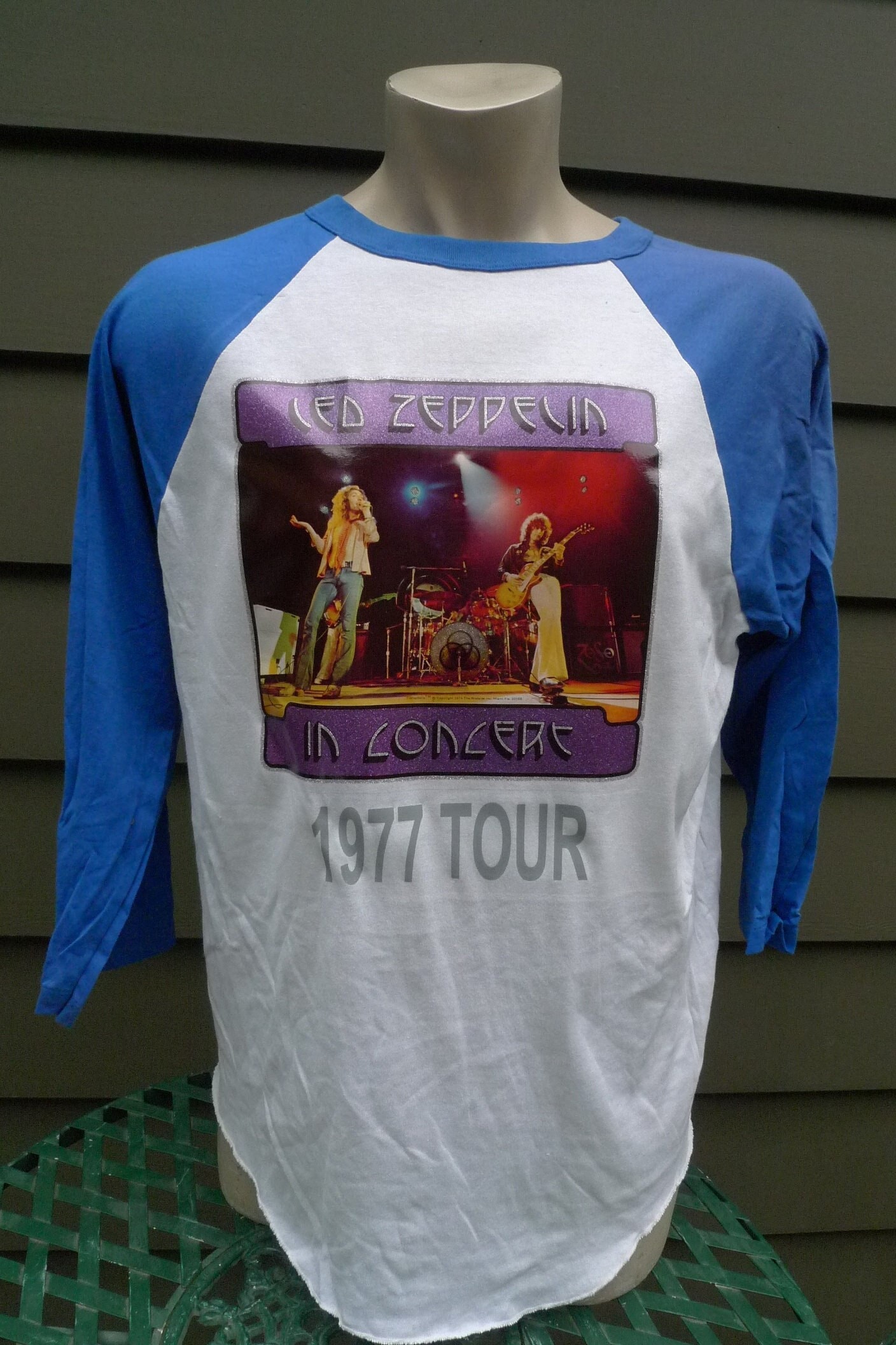 1977 Led Zeppelin Single Stitch Shirt Licensed by Wildside 75 Men s XL 48