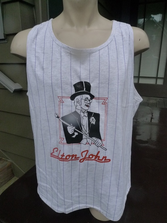 1980s Elton John Single Stitch Tank (C) Licensed … - image 1