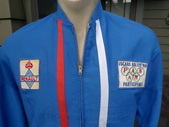 1968 Gabardine Renault Iscara Rally Jacket * Men's Med (40R) View 2