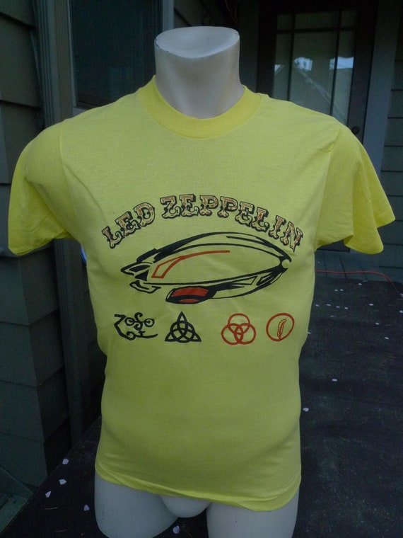 1980s Led Zeppelin Single Stitch Shirt (C) Licens… - image 1