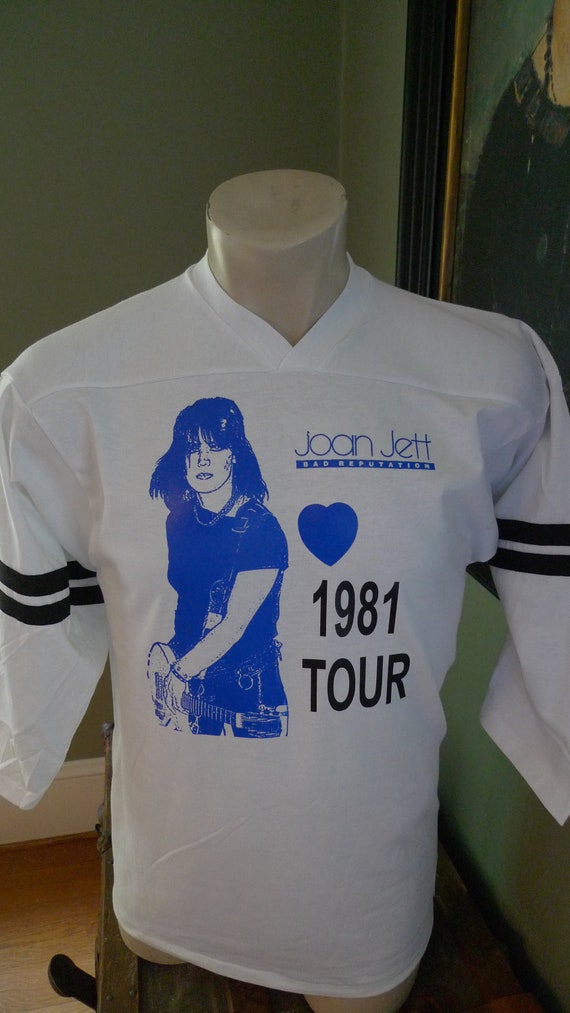 Size M (42) ** 1980s Joan Jett Jersey Shirt (Singl