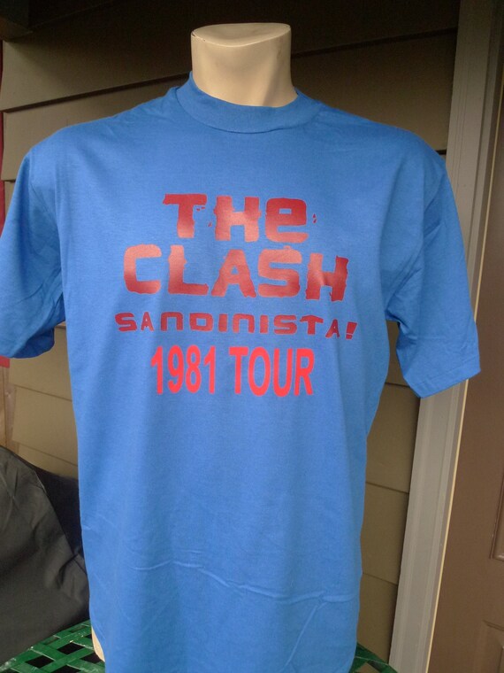 Size ML (44) ** 1981 the Clash Sandinista Shirt (single Sided