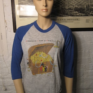 エマーソン・レイク・アンド・パウエル ELPヴィンテージバンドT80年代Tシャツ 90s ELPエマーソンレイク&パーマー Tシャツ ヴィンテージ バンド