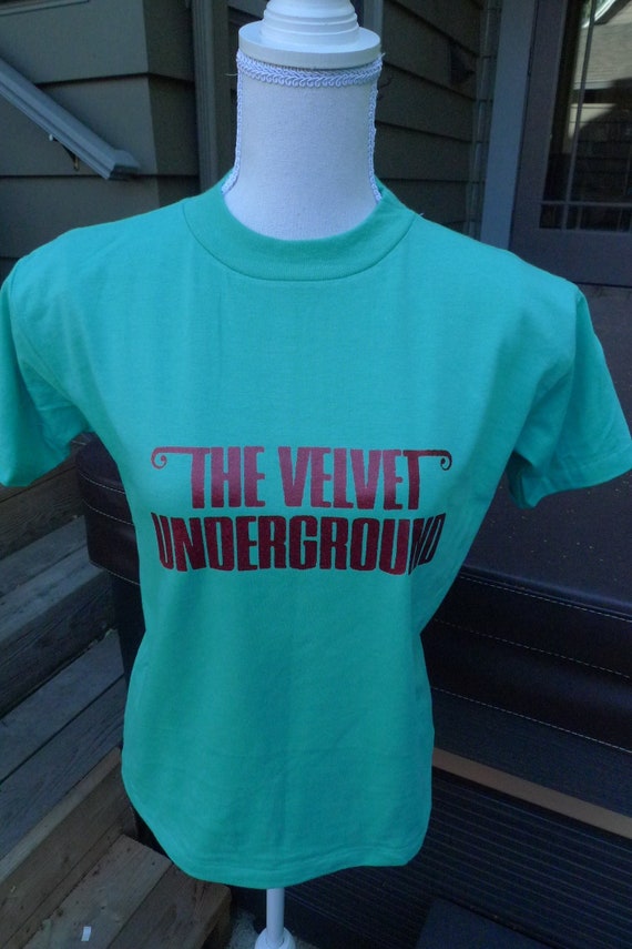 1970s Velvet Underground Single Stitch Glitter Shi