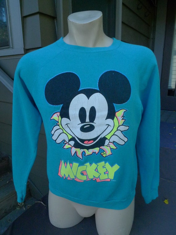 1980s Mickey Mouse Sweatshirt * Men's Medium (44)