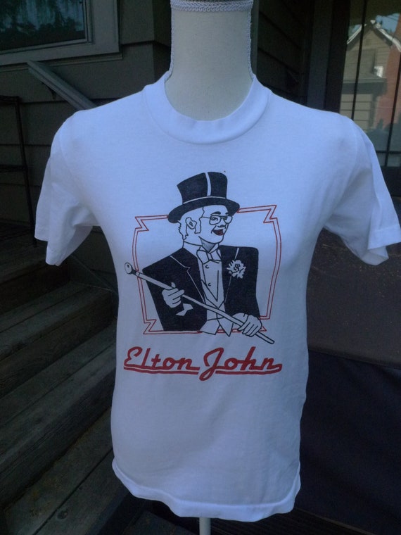 1970s Elton John Single Stitch Shirt * Women's Sma