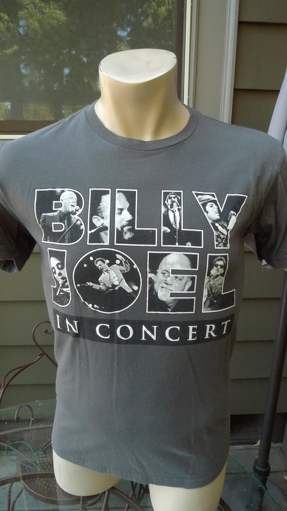 New Billy Joel In Concert Tour 2017 Logo Men's Grey T-Shirt Size S-3XL