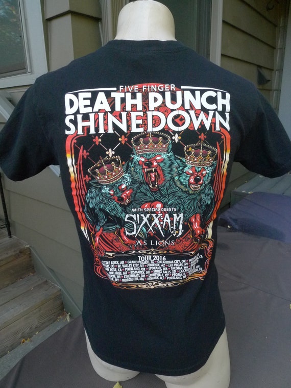 Five Finger Death Punch Men's Regular Fit T-Shirt - 100% Cotton Band Tee - View #2