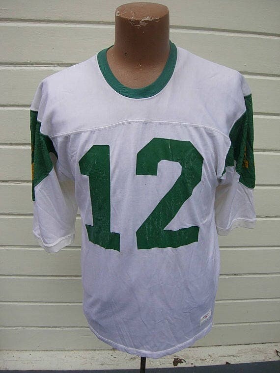 Amazing 1960s-70s Rayon Football Jersey * Mens Me… - image 1