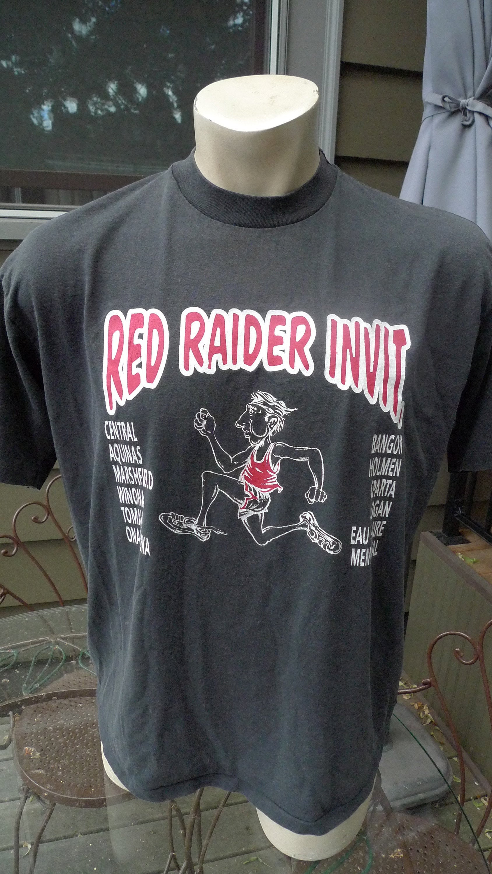 1980s Red Raider Invitational Run Single Stitch Shirt * Mens XL 