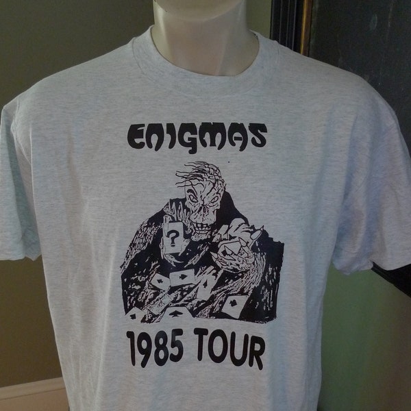 1985 Enigmas Single Stitch Shirt (C) Licensed by Roach '85 * Men's XL (48)