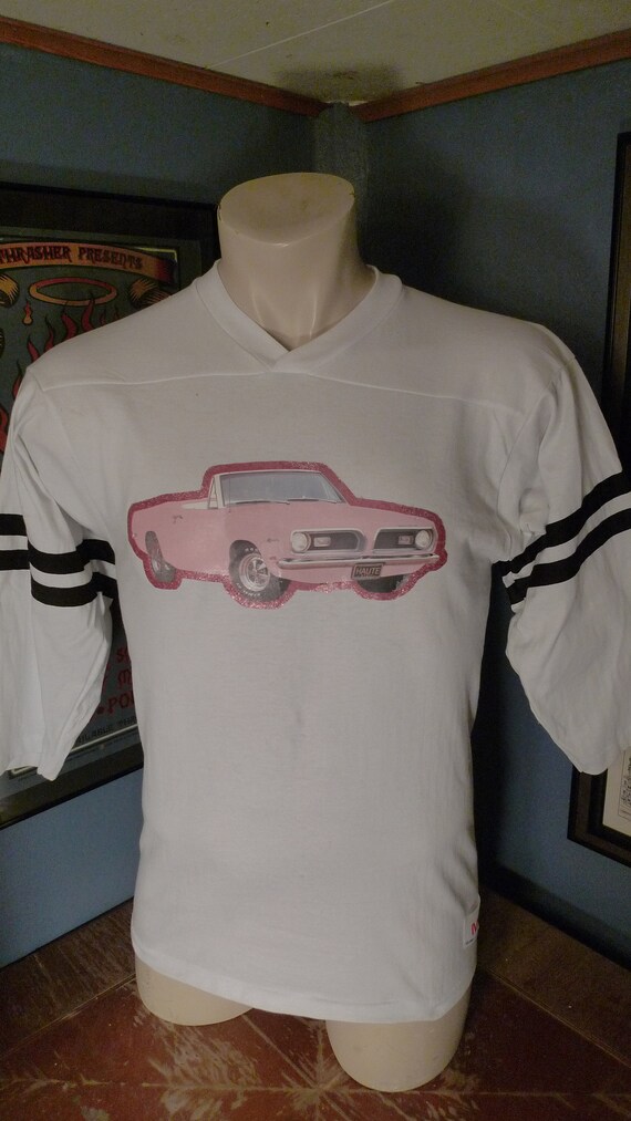 Vintage Cuda Iron On T-shirt Transfer Barracuda Plymouth Glitter Rats Hole NOS 